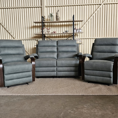 Photograph of Green Super Suede 2 Seater Lounge