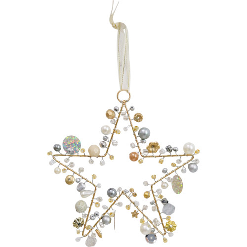 Photograph of Champagne Beaded Star