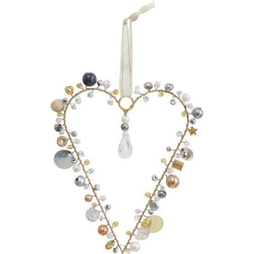 Photograph of Champagne Beaded Heart