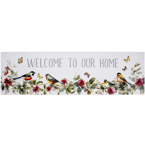 Photograph of Welcome Sign Birds