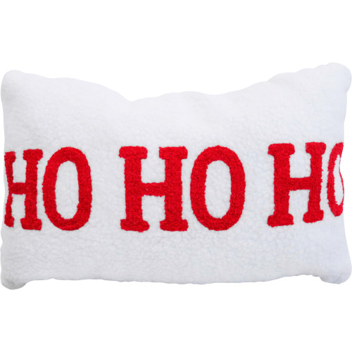 Photograph of Boucle Cushion with Ho Ho Ho