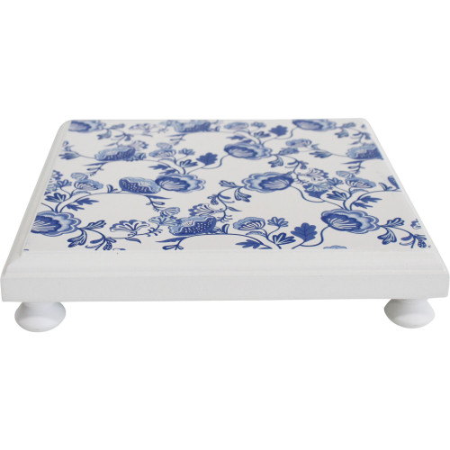 Photograph of Trivet Blue/White