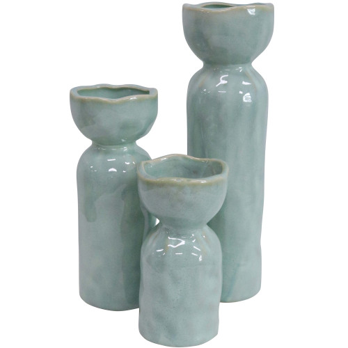 Photograph of Set of 3 Botanical Vases