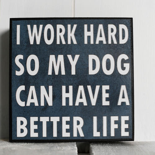 Photograph of Work Hard Sign