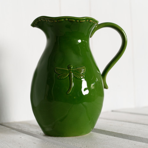 Photograph of Stoneware Dragonfly Jug