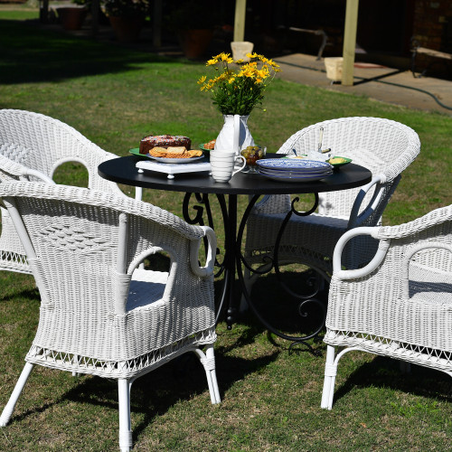 Photograph of French garden table